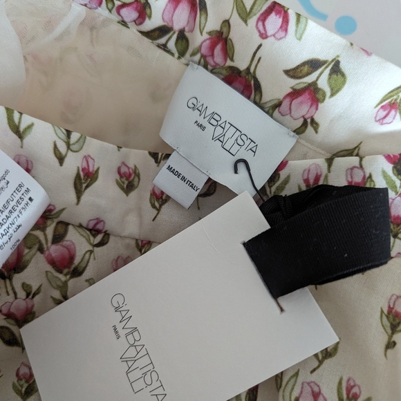 Giambattista Valli Tulip Print Cotton Skirt IT46 (US6-8) - Picture 6 of 9